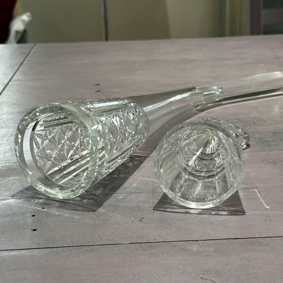 Vintage 2 Chrystal wine horns from early 1960's